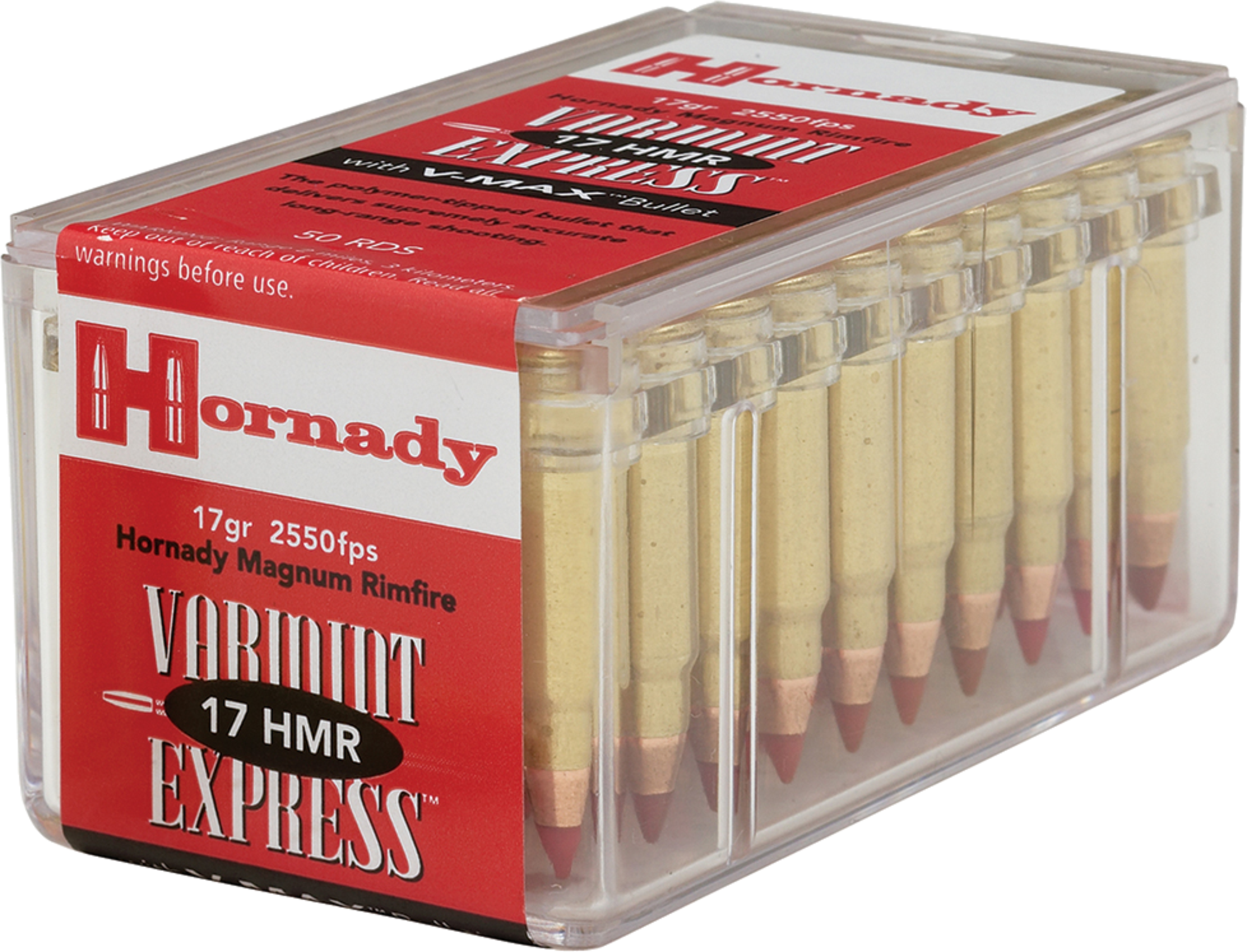 Hornady .17 HMR 17gr V-MAX Brass – 50rd